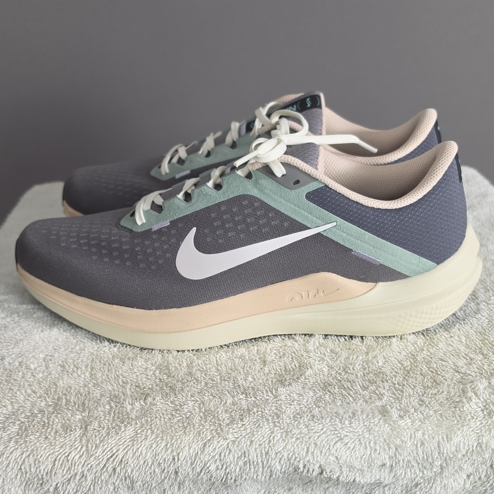 Nike Air Winflo 10 Men's Running Shoes Mesh Flat Pewter/Photon Dust Size 11.5 - Picture 6 of 9